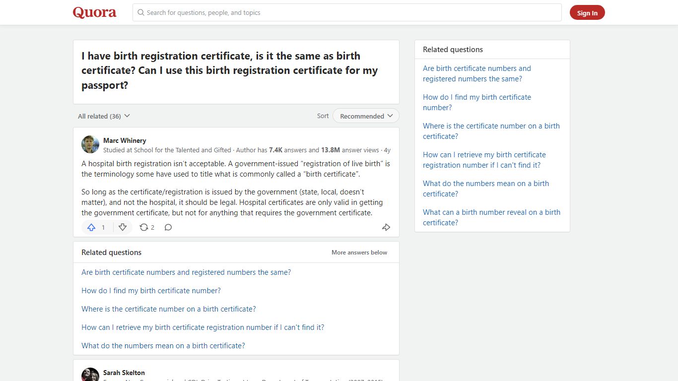 I have birth registration certificate, is it the same as birth ... - Quora